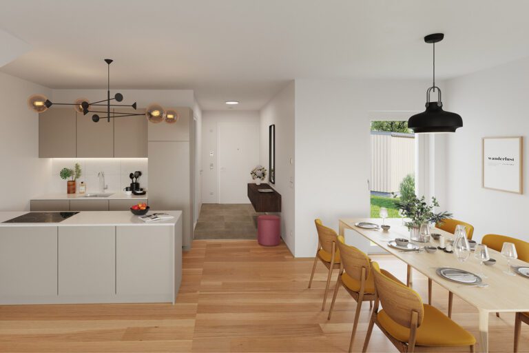 Doppelhaus Wellenklang am See: Ihr idyllisches Refugium am Sonnenweiher in Grafenwörth, Niederösterreich, nahe Wien – ein perfekter Ort, um die Ruhe der Natur und das sanfte Rauschen des Wassers zu genießen.